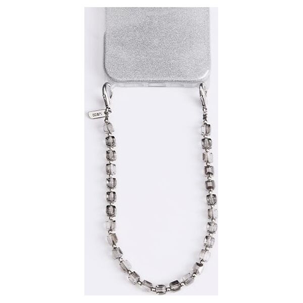 Uniq UNIQ Coehl Candy Gem Handstrap            uniwersalny sznurek do telefonu na rękę srebrny/silver sparkling