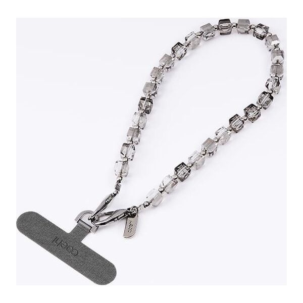 Uniq UNIQ Coehl Candy Gem Handstrap            uniwersalny sznurek do telefonu na rękę srebrny/silver sparkling