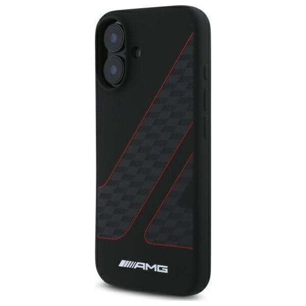 Mercedes AMG AMHMP16S2SCFR iPhone 16 6,1"          czarny/black hardcase Checkered Flag Pattern MagSafe