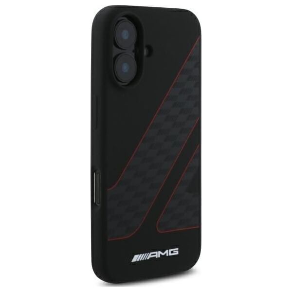 Mercedes AMG AMHMP16S2SCFR iPhone 16 6,1"          czarny/black hardcase Checkered Flag Pattern MagSafe