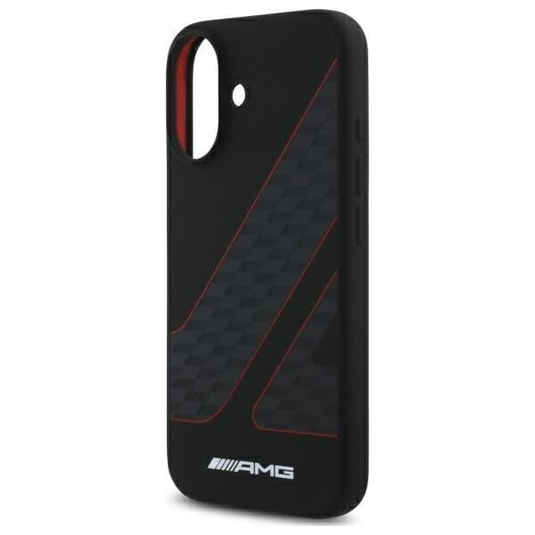 Mercedes AMG AMHMP16S2SCFR iPhone 16 6,1"          czarny/black hardcase Checkered Flag Pattern MagSafe