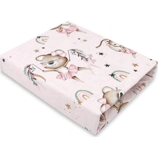 MimiNu MIMINU Sheet for cot, Little Ballerina, 60 x 120 cm