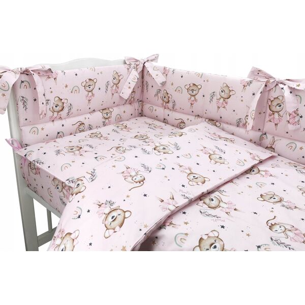 MimiNu MIMINU Sheet for cot, Little Ballerina, 60 x 120 cm