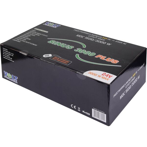 Agregat Volt Przetwornica napięcia SINUS PLUS 3000 24/230V (1500/3000W) + PILOT