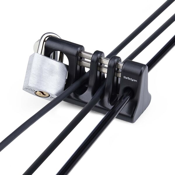 Organizer StarTech StarTech CABLE-ORGANIZER-LOCK organizator na kable Biurko Uchwyt na kabel Czarny