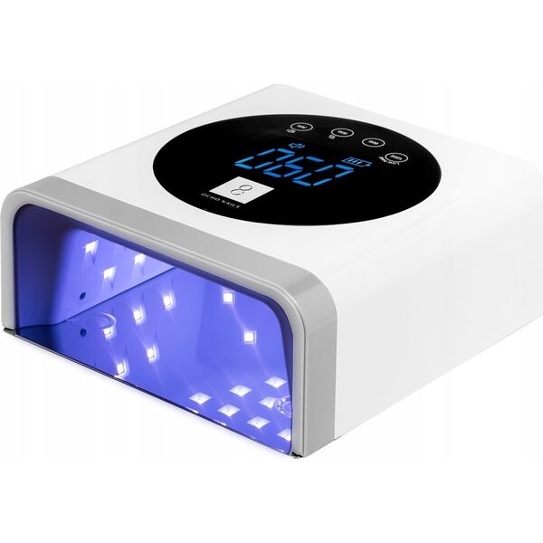 Lampa do paznokci Activeshop Lampa UV LED OCHO NAILS X22 72W aku bezprzewodowa biała z lustrzanym dnem
