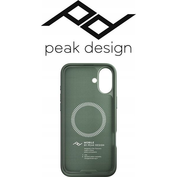 Peak Design Peak Design case Apple iPhone 16 Plus Mobile Everyday Fabric Case, sage