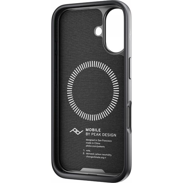 Peak Design Peak Design case Apple iPhone 16 Mobile Everyday Fabric Case, charcoal