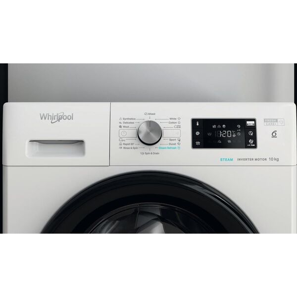 Pralka Whirlpool Whirlpool Washing machine | FFB 10469 BV EE | Energy efficiency class A | Front loading | Washing capacity 10 kg | 1351 RPM | Depth 60.5 cm | Width 59.5 cm | Display | LED | White