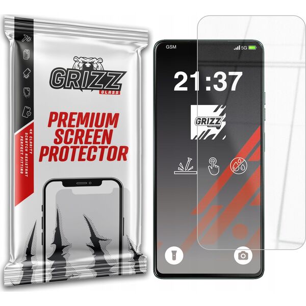 GrizzGlass Szkło hybrydowe GrizzGlass HybridGlass do Motorola Moto G75
