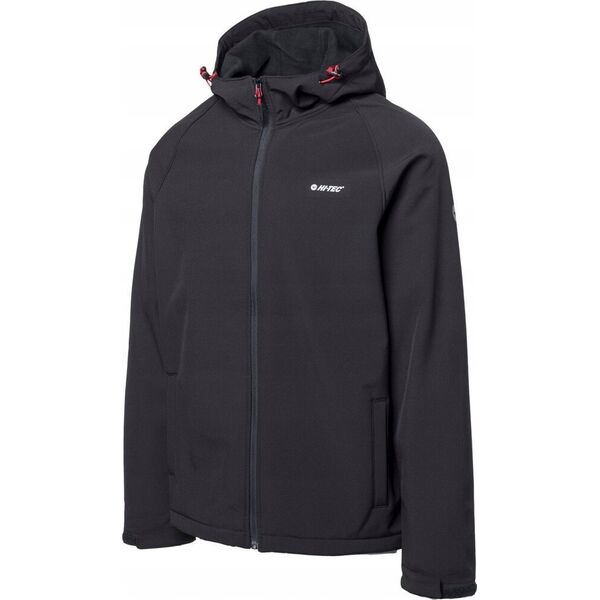 Kurtka męska Hi-Tec Męska kurtka przejściowa softshell z kapturem membrana 8000mm Neti II rozmiar XL