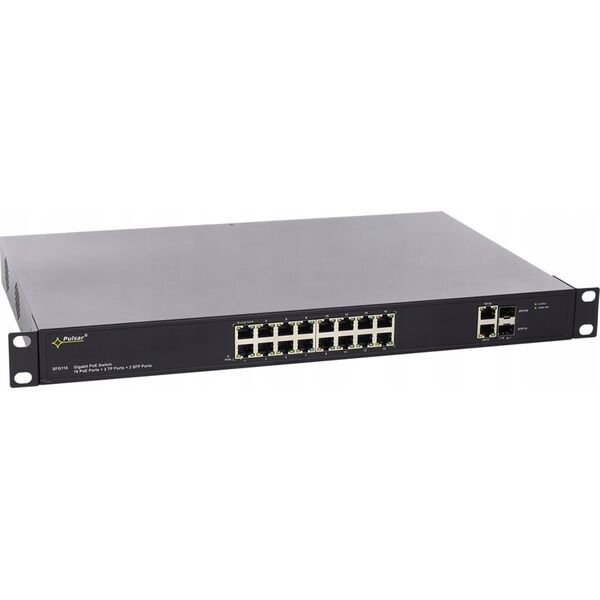 Switch Pulsar SFG116 Switch PoE 16-portowy do 16 kamer