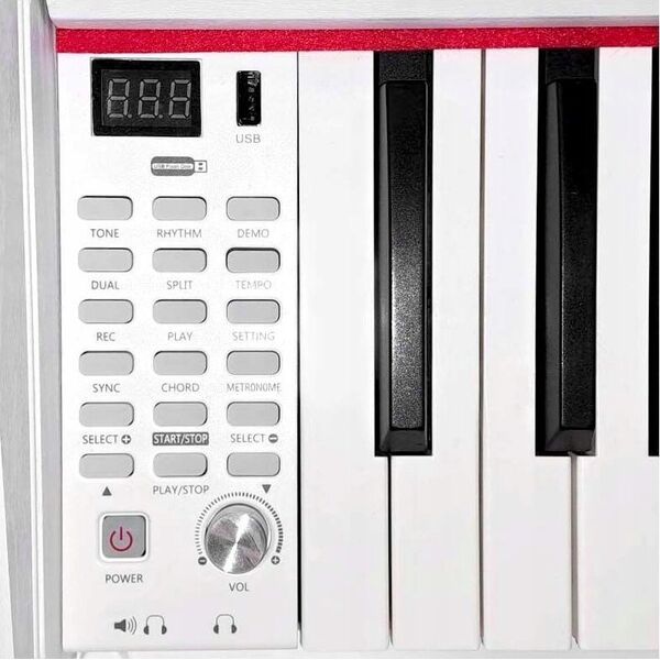 V-Tone V-TONE BL-8808 WH pianino cyfrowe do nauki USB MID
