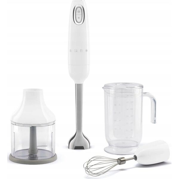 Blender Smeg Blender ręczny z akc. Smeg HBF03WHEU biały