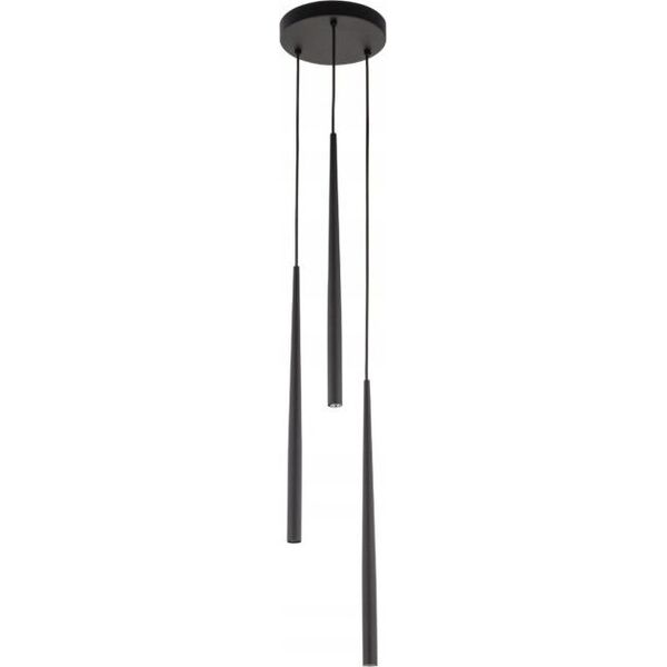 Lampa wisząca TK Lighting LAMP PENDANT PIANO G9 3X8W BK