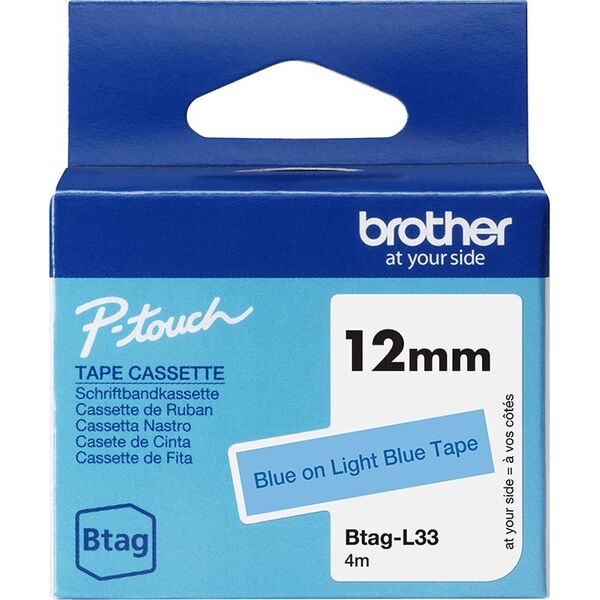 Brother Brother BTAG-L33 taśmy do etykietowania Blue on light blue