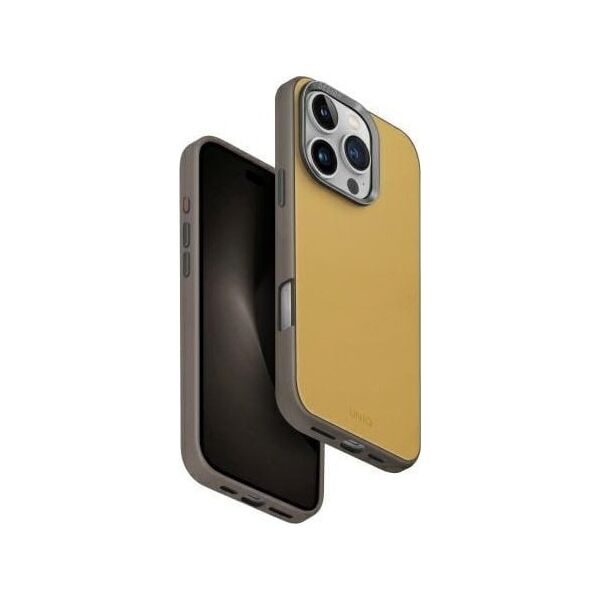 Uniq UNIQ Lyden DS iPhone 16 Pro 6.3" Magclick Charging case yellow-gray/yellow-gray
