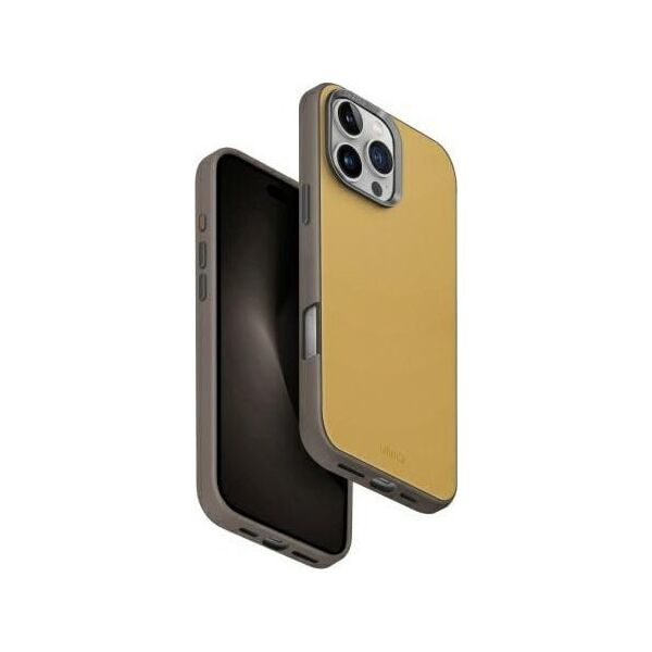 Uniq UNIQ Lyden DS iPhone 16 Pro Max 6.9" Magclick Charging case yellow-gray/yellow-gray