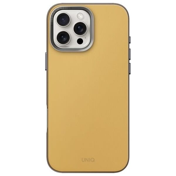 Uniq UNIQ Lyden DS iPhone 16 Pro Max 6.9" Magclick Charging case yellow-gray/yellow-gray