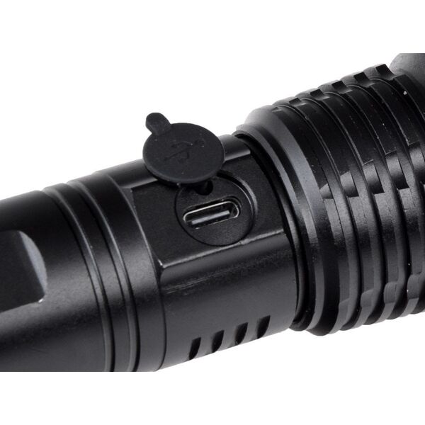Latarka Jokomisiada Mocna Latarka LED akumulatorowa USB wodoodporna SP0799