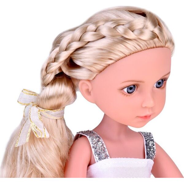 Jokomisiada Elegancka Stylowa Lalka w Kapeluszu z Długimi Blond Włosami ZA5314