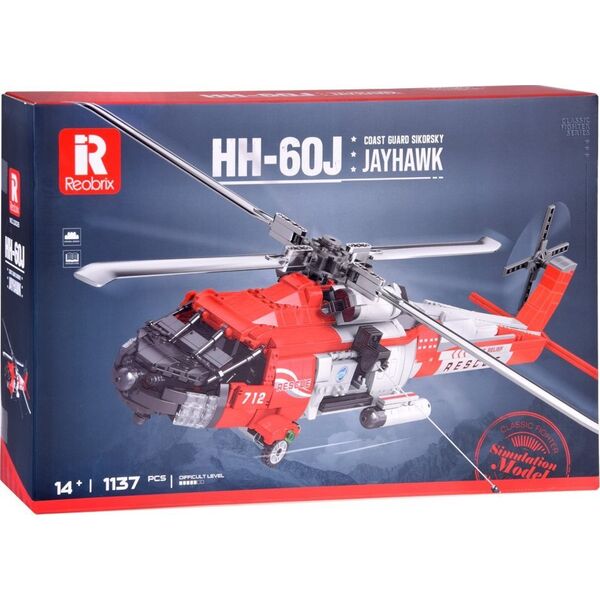 Jokomisiada Klocki techniczne SikorskyHH-60J Jayhawk 1137el śmigłowiec lotniczy ZA5302