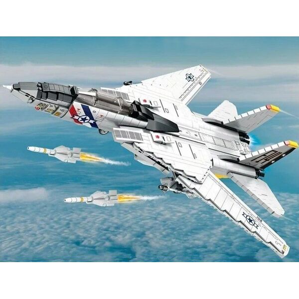 Jokomisiada Klocki techniczne F-14 Tomcat 1600 elementów amerykański myśliwiec ZA5301