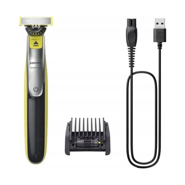 Trymer Philips Philips Oneblade QP2734/23, 360 blade, 5-in-1 comb (1,2,3,4,5 mm), 60 min run time/4hour charging