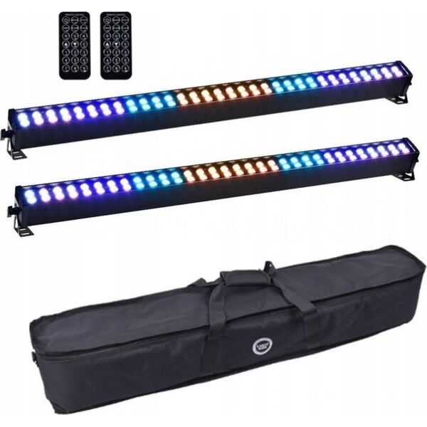 LIGHT4ME LIGHT4ME LED BAR 64x3W RGB listwa 8 sekcji + pilot