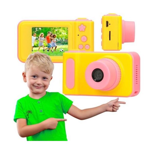 Aparat cyfrowy ExtraLink Extralink Kids Camera H8 Różowy | Aparat cyfrowy | 1080P 30fps, wyświetlacz 2.0