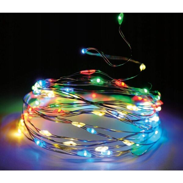 Lampki choinkowe Christmas decoration Lampki druciki na baterie girlanda 320 LED multikolor