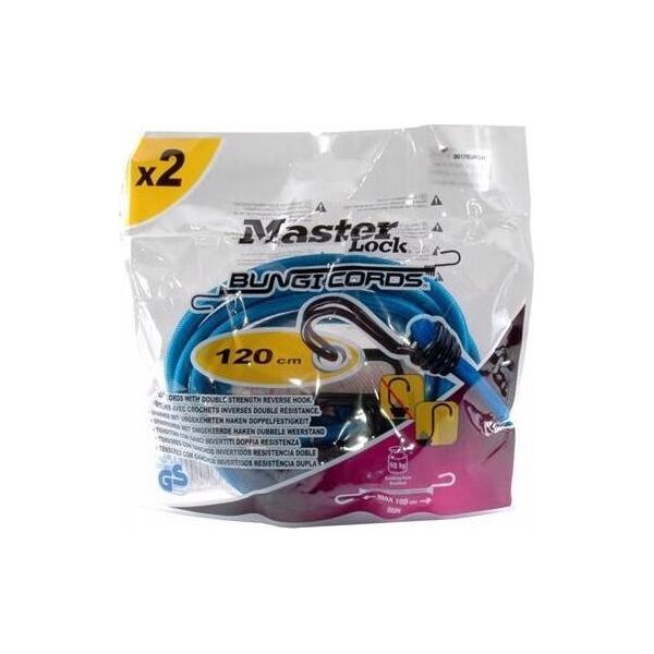 MasterLock 2x1 Master Lock Twin Wire Bungee with Reverse Hooks 3017EURDAT