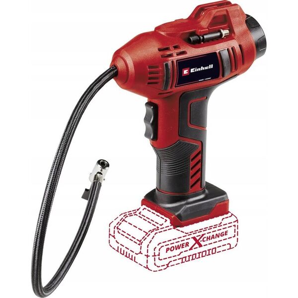 Kompresor samochodowy Einhell Einhell cordless car compressor CE-CC 18 Li-Solo (red/black, without battery and charger)