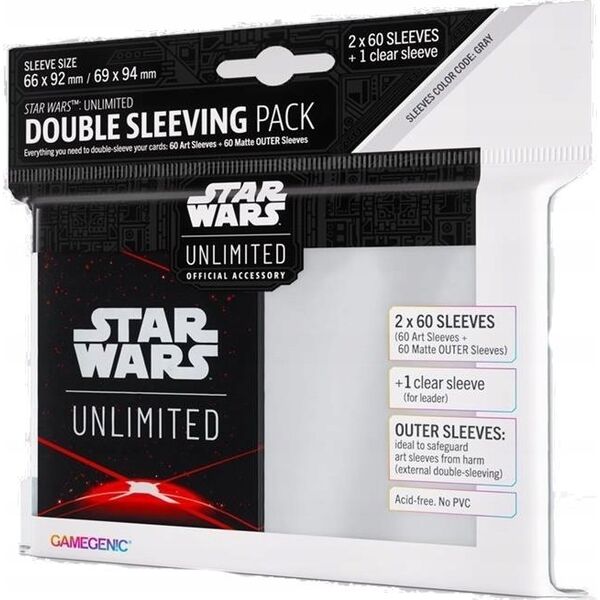 Gamegenic Gamegenic: Star Wars Unlimited - Double Sleeving Pack - Space Red