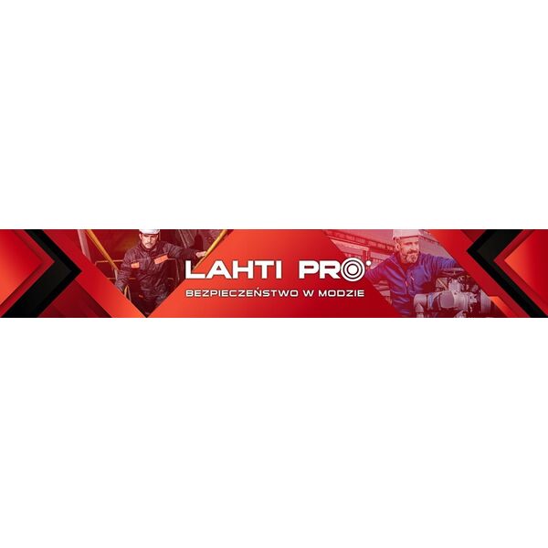 Lahti Pro SPODNIE Z ELEMENTAMI STRETCH CEGLASTO-CZARNE, "L", CE, LAHTI