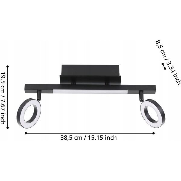 Lampa sufitowa EGLO CEILING LED CARDILLIO 2 1/2 900514 BL