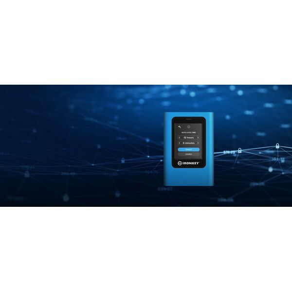 Dysk zewnętrzny SSD Kingston IronKey Vault Privacy 80 7.68TB Niebieski (IKVP80ES/7680G)