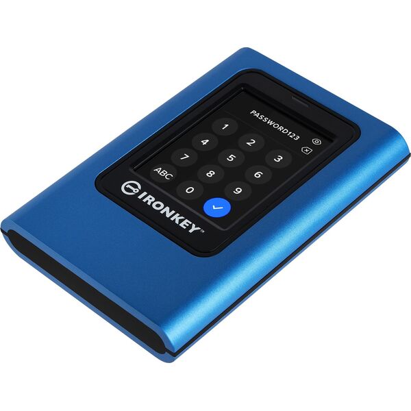 Dysk zewnętrzny SSD Kingston IronKey Vault Privacy 80 7.68TB Niebieski (IKVP80ES/7680G)