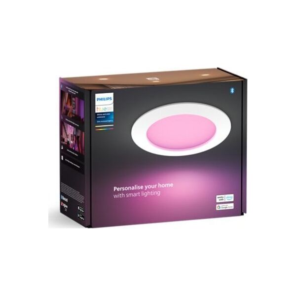 Signify Philips Hue White & Col. Amb. Slim Recessed 170mm weiß