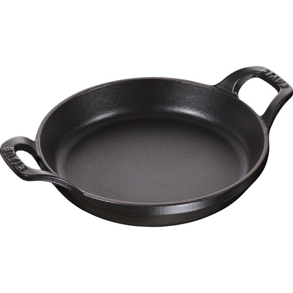 NPC Polska Staub Okrągłe mini naczynie do pieczenia i zapiekania z uszami 16 cm czarne
