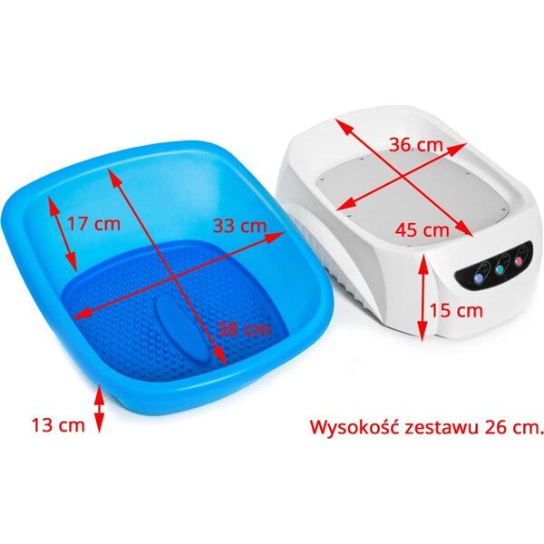 Activeshop Brodzik Azzurro z masażerem