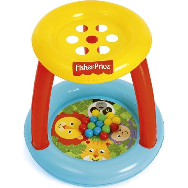 Bestway Bestway 93541 Fisher Price Basenik z daszkiem i piłkami Animal Friends