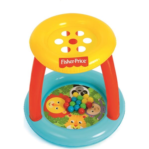 Bestway Bestway 93541 Fisher Price Basenik z daszkiem i piłkami Animal Friends