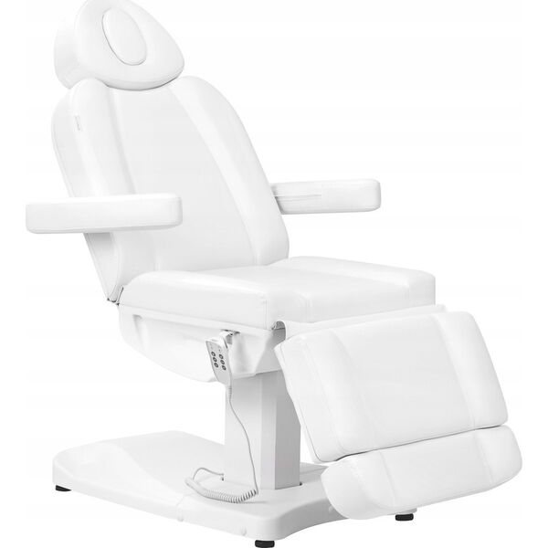 Activeshop Fotel kosmetyczny elektr. Azzurro 803D 3 siln. biały