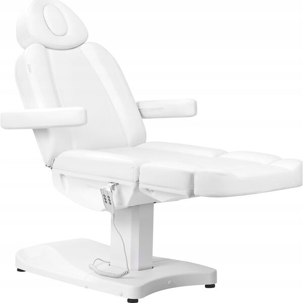 Activeshop Fotel kosmetyczny elektr. Azzurro 803D 3 siln. biały