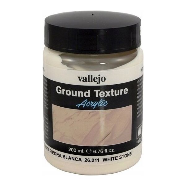 Vallejo Vallejo: 26.211 - Diorama FX - Ground Textures - White Stone (200 ml)