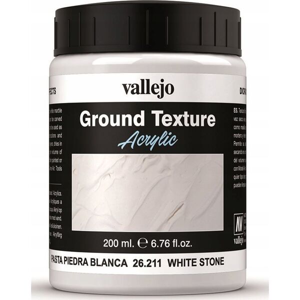Vallejo Vallejo: 26.211 - Diorama FX - Ground Textures - White Stone (200 ml)
