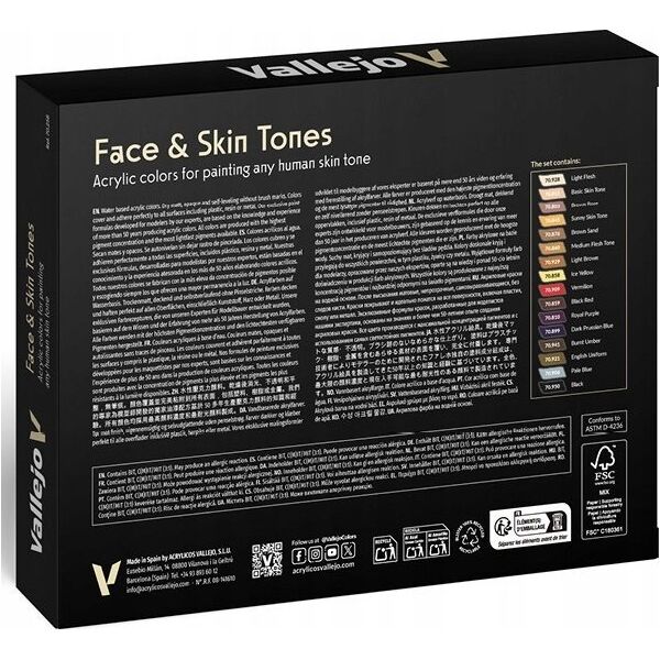 Vallejo Vallejo: 70.258 - Model Color - Figure - Face & Skin Tones (16 x 18 ml)