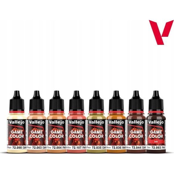 Vallejo Vallejo: 72.187 - Game Color Set - Skin Tone (8 x 18 ml)