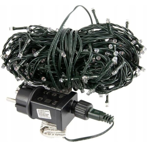 Lampki choinkowe Christmas decoration LAMPKI CHOINKOWE ŁAŃCUCH ŚWIETLNY 120 LED TIMER ZIMNY BIAŁY
